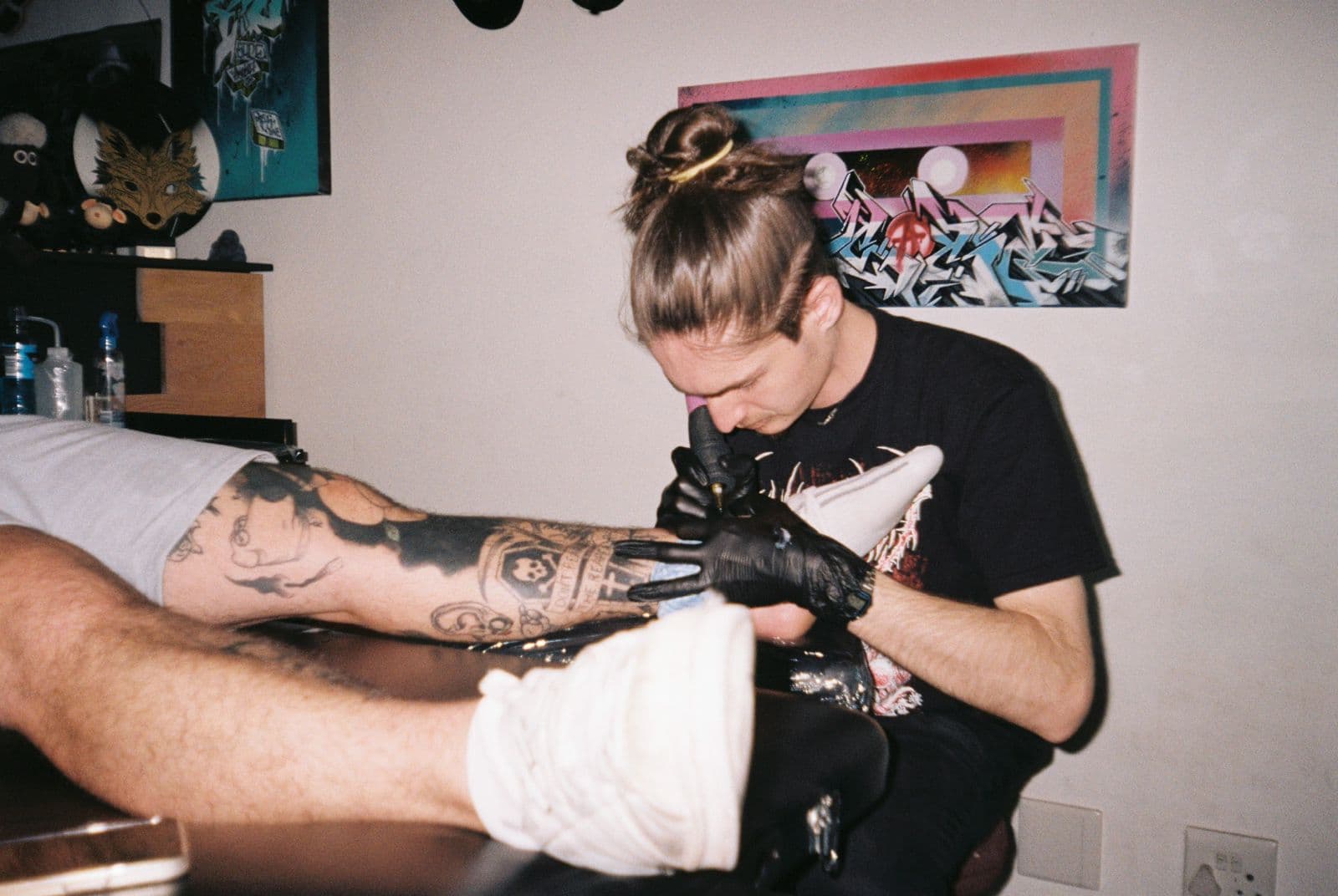 Portrait of Liam, tattoo artist